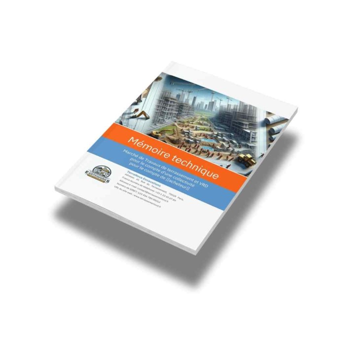 Modèle de mémoire technique terrassement – VRD – Marchés publics