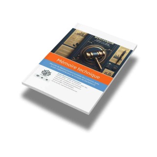 Modèle de mémoire technique recouvrement – Marchés publics