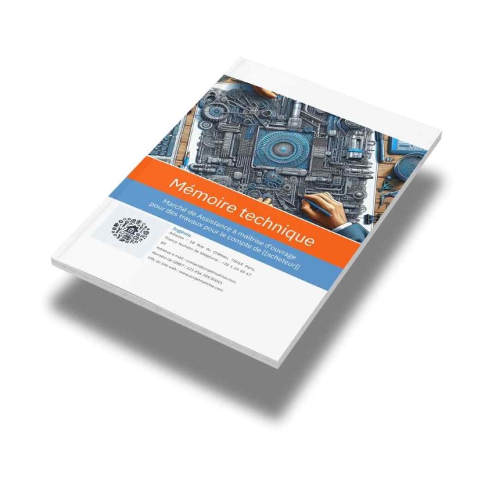 Modèle de mémoire technique maîtrise d’œuvre – Marchés publics