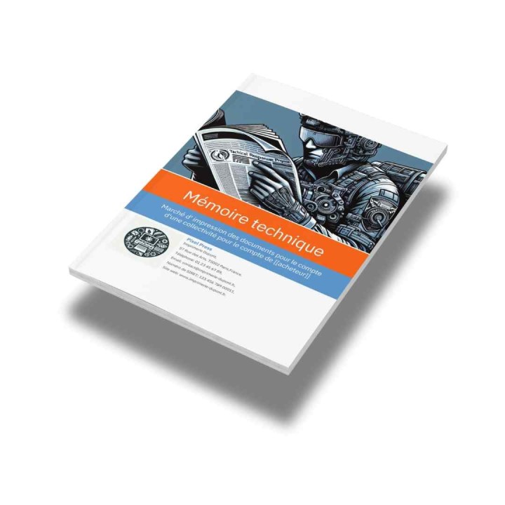 Modèle de mémoire technique impression – Marchés publics