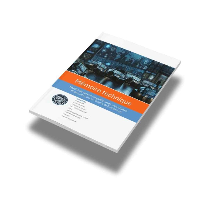 Modèle de mémoire technique gardiennage – Marchés publics