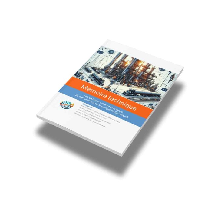 Modèle de mémoire technique fourniture de carburant – Marchés publics