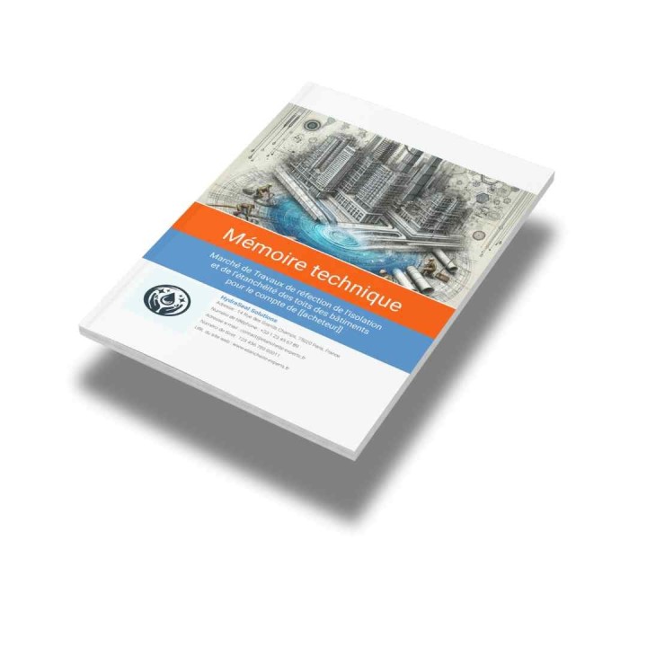 Modèle de mémoire technique étanchéité – Marchés publics