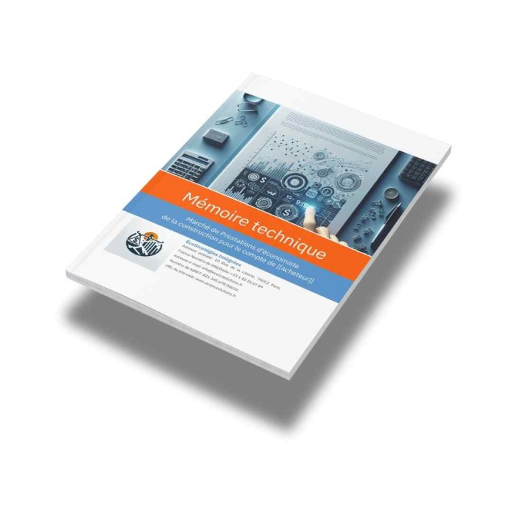 Modèle de mémoire technique économiste – Marchés publics