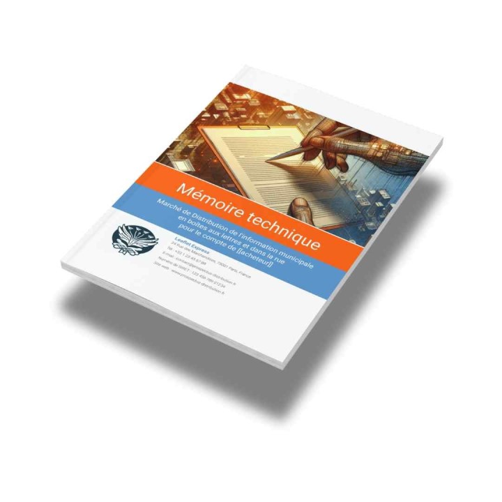 Modèle de mémoire technique distribution de prospectus – Marchés publics