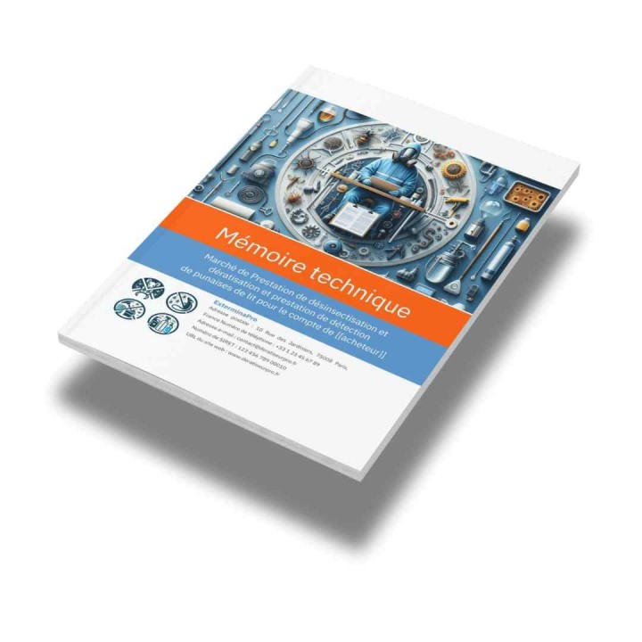 Modèle de mémoire technique dératisation-désinfection-désinsectisation – Marchés publics