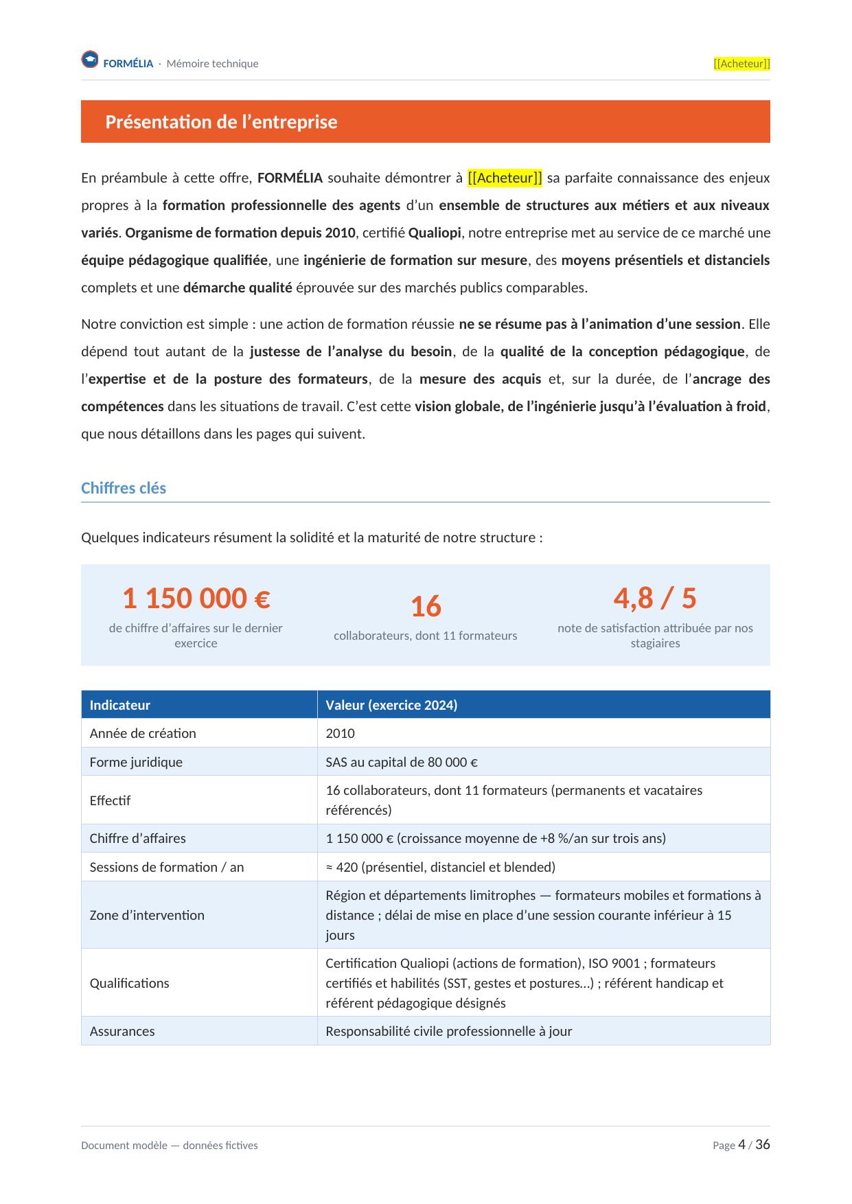 Page commentée — exemple