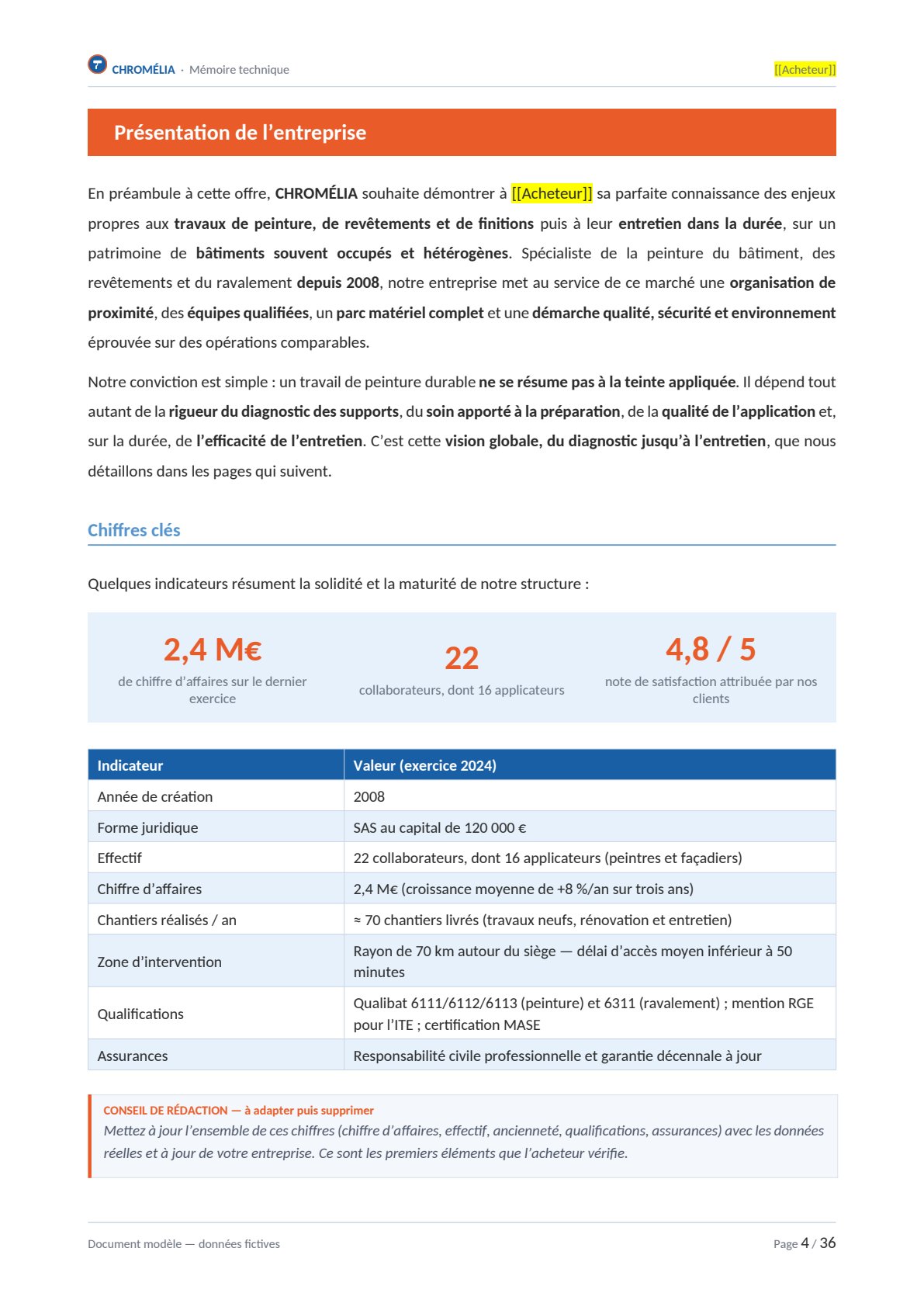 Page commentée — exemple